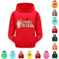 thumbnail image 1 of Girls Boys Halloween Hoodies Long Sleeve Pullover Hooded Sweatshirt with Pocket Halloween Outfits, 1 of 4