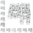 thumbnail image 1 of Girls Boys Halloween Pajamas Set Soft & Lightweight Hand Painted Diy Coloring Pajamas 2 Piece Loungewear, 1 of 4