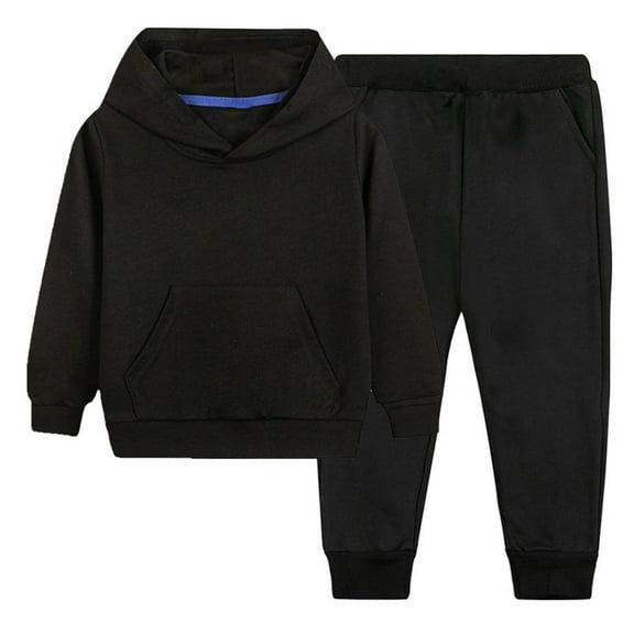 Girls Boys Hoodie And Sweatpant Set Unisex Kids Sweatsuit Casual Workout 2 Piece Outfits Tracksuit