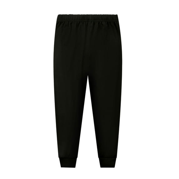 Girls Boys Jogger SweatpantsDrawstring Pants with Pockets Girls Solid Pants Black Pants for Boys Youth Athletic Pants 4-5 Years
