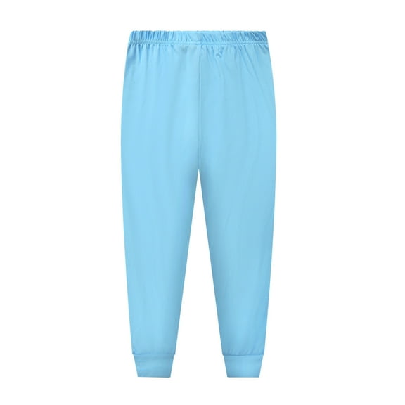 Girls Boys Jogger SweatpantsDrawstring Pants with Pockets Girls Solid Pants Light Blue Pants for Toddler Boy Boys Athletic Pants Size 3-4 Years