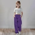 thumbnail image 1 of Girls Boys Jogger SweatpantsDrawstring Pants with Pockets Girls Solid Pants Sweat Pants Kids Kids Spring Fall Pants Size 5-6 Years, 1 of 6