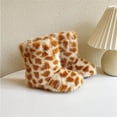 thumbnail image 1 of Girls Boys Kids Faux Fur Boots Furry Fuzzy Fluffy Snow Boots Warm Winter Boots Flat Shoes Outdoor Boot, 1 of 8