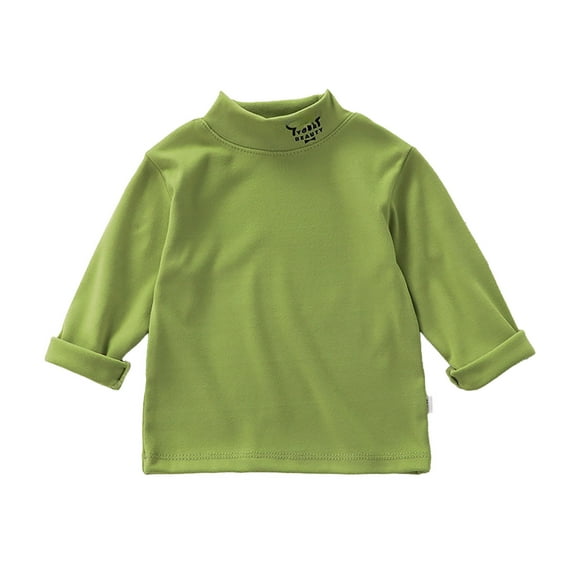 Girls Boys Long Sleeve Shirts Classic Plain Colored Toddler Fall Clothes Toddler Thermal Shirt for Kids Girls and Boys 6-7 Years