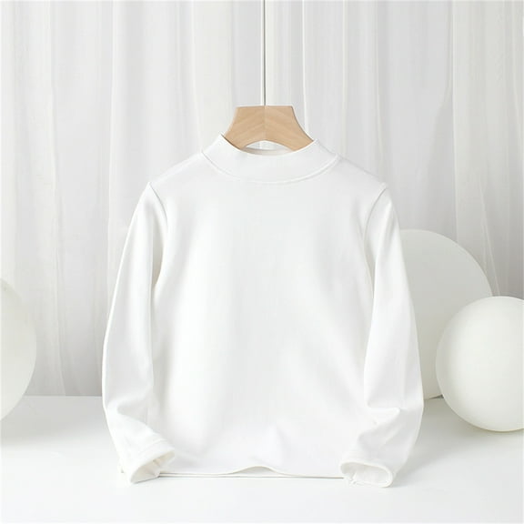 Girls Boys Long Sleeve Shirts Girls Basic Tee Shirts Crewneck Tee Tops Kids Collar Print Toddler Tops for Little Boys Girls 11-12 Years