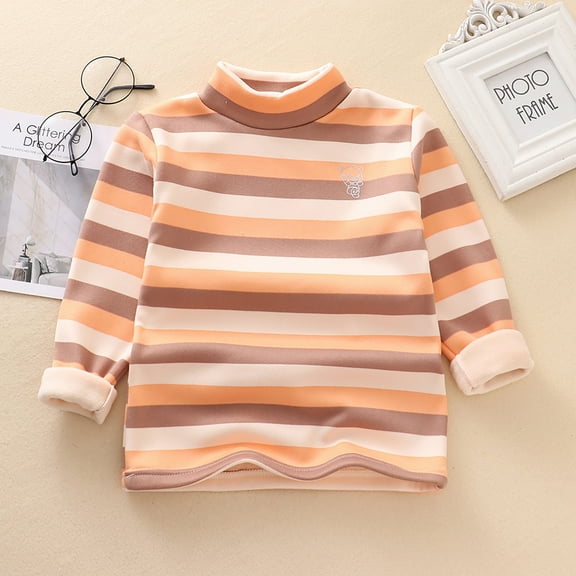 Toddler Girls Boys Long Sleeve Shirt Colored Print Basic Comfy Tee Shirts Boys Fall Shirts for Kids Girls and Boys 3-4 Years