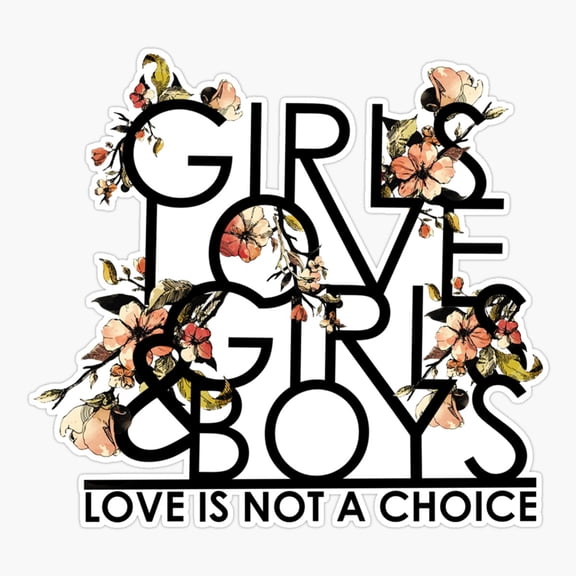 Girls Boys Love Identity Sticker