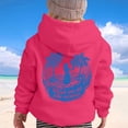 thumbnail image 1 of Girls Boys Palm Hoodies Sweatshirts Cute Preppy Hoodie Hot Pink 2-3 Years, 1 of 8