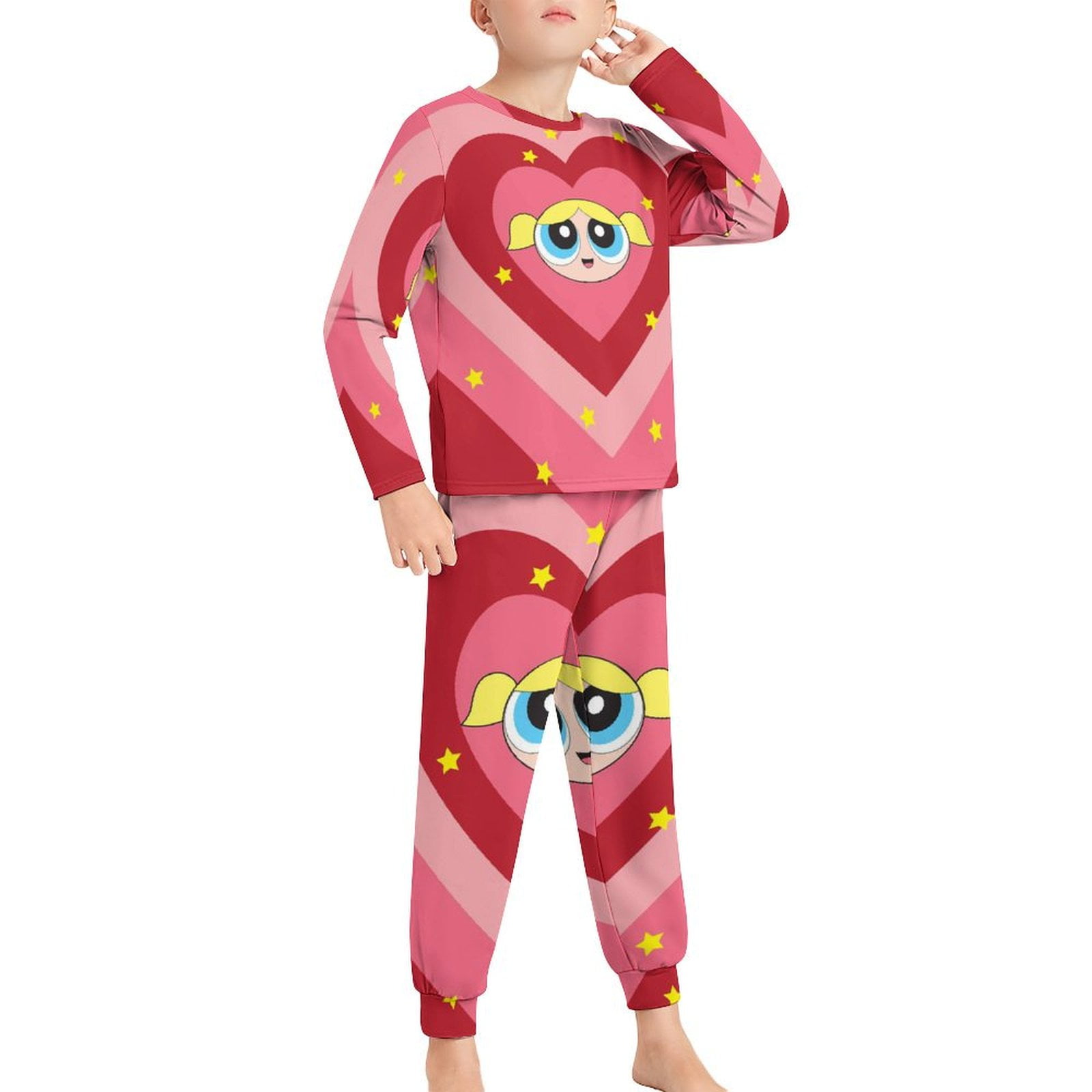 Girls Boys Powerpuff Girls T Shirt Pants Set Pajamas Set Outfits Casual 