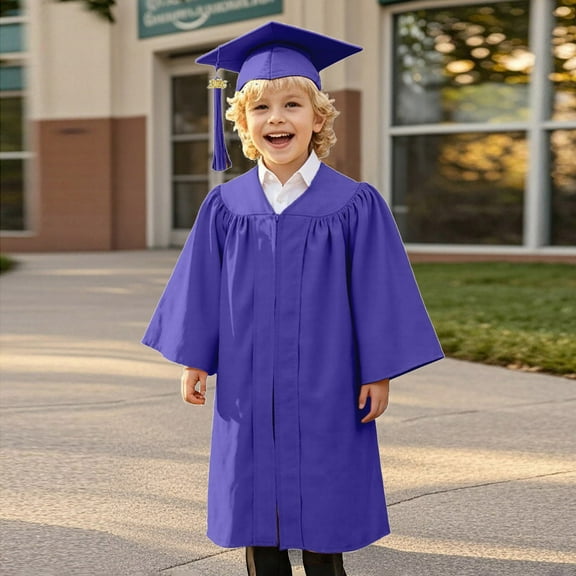 Kids Kindergarten Graduation Cap and Gown with Tassel Cap and Gown Kids Ceremony Party Gift