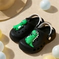 thumbnail image 1 of Girls Boys Sandals Clogs Anti- Sandals Summer Slippers With Animal Pattern Black 4.5 -5, 1 of 7