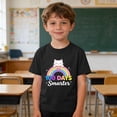 thumbnail image 1 of Girls Boys Short Sleeve T Shirts Kids Summer Tops Crewneck Basic Graphic Tees 5-14 Years Black 5-6 Years, 1 of 7
