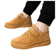 thumbnail image 1 of Girls Boys Skate Shoes Casual Antislip Tennis Shoes Kids Flat Sneakers Breathable Athletic Running Shoes Khaki 12 Little Kid, 1 of 7