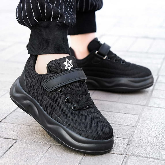 Girls Boys Sneakers Girls Sneakers Lightweight Breathable School Shoes For Kid Jogger Running Shoes Black 6-7 Years