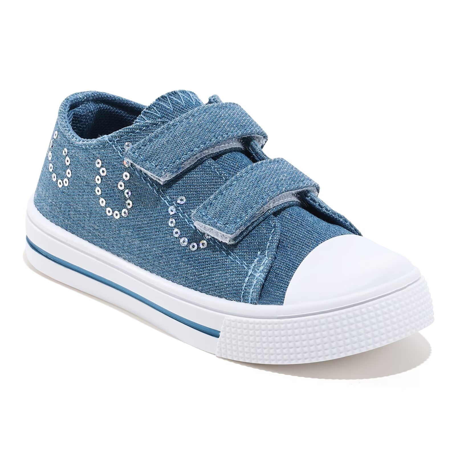 FUNCOO PLUS Toddler Kids Sneakers Girls Canvas Shoes with Hook and