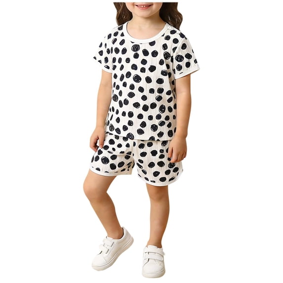 Girls Boys Summer Clothes Set Girls 2026 Summer Clothes Set Teen Hawaiian Shorts Outfit Black 4-5 Years