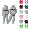 thumbnail image 1 of Girls Boys Sweat Set New York Hoodie and Jogging Sweatpants 2 Piece Matching Jogger Set Kids Hoodie Set, 1 of 7