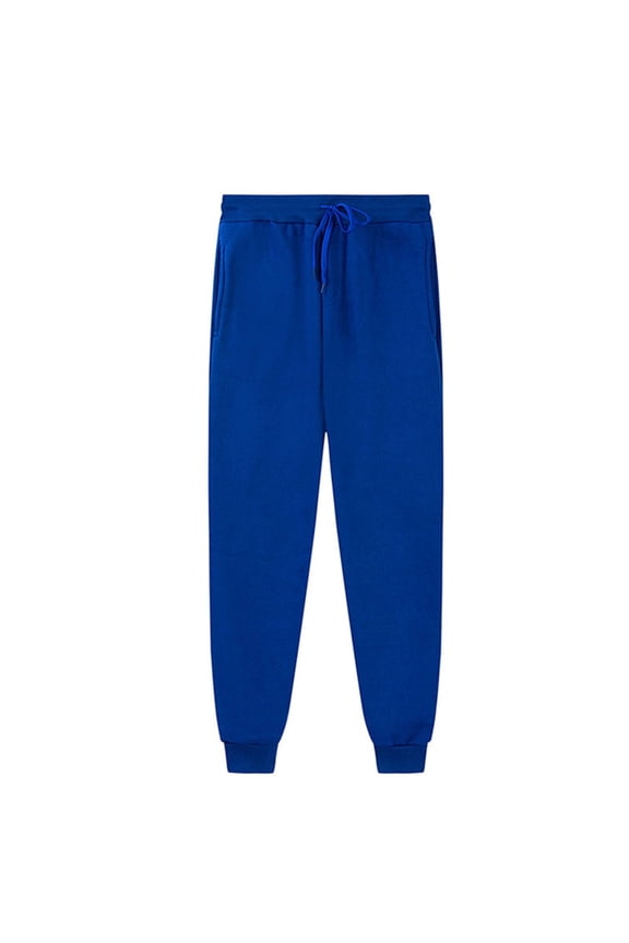 Girls Boys Sweatpants Athletic Sports Elastic Waist Pants Comfy Fall Winter Pants Blue 3-4 Years