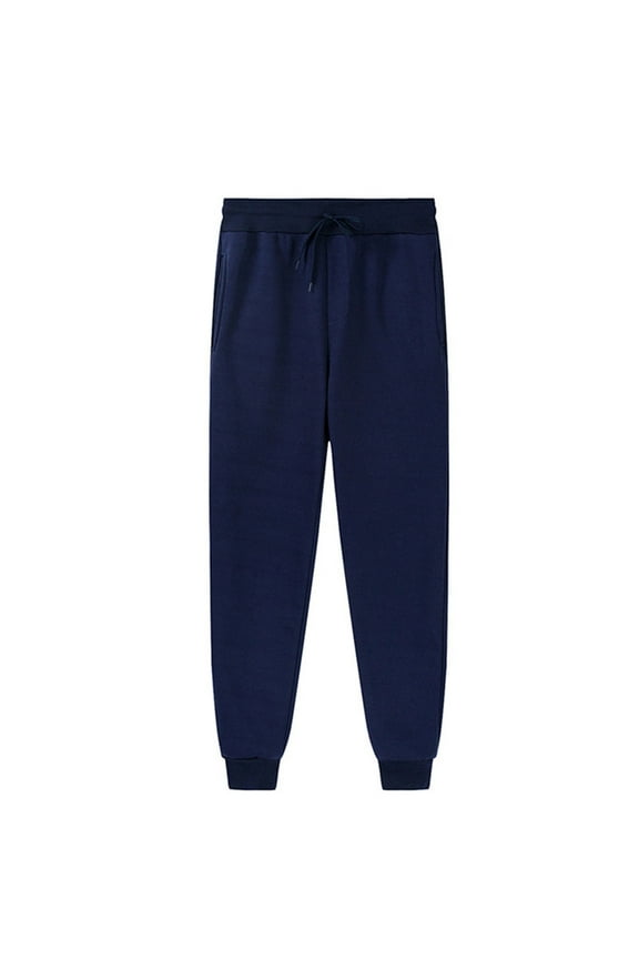 Girls Boys Sweatpants Athletic Sports Elastic Waist Pants Comfy Fall Winter Pants Navy 8-9 Years