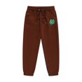 thumbnail image 1 of Girls Boys Sweatpants St. Patrick's Day Clover Shamrock Graphic Sweat Pants Spring Fall Unisex Kids Athletic Pants Coffee 2-3 Years, 1 of 4