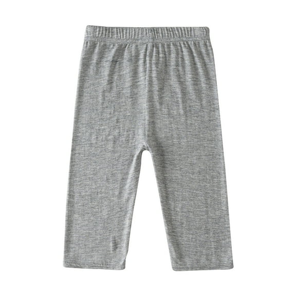 Girls Boys Sweatpants Toddler Baby Pants Kids Jogger Capris Girls Cropped Pants Summer Thin Children's Clothing Leggings for Girls Baby Pants Childrens Cropped Pants Gray 3 Years