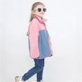 thumbnail image 1 of Girls Boys Sweatshirt Half Zip Snap Buttons Pullover Sweatshirt Lightweight Casual Long Sleeve Pullover Fall Clothes Outfits 2025 - Pink,4-5 Years, 1 of 9