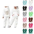 thumbnail image 1 of Girls Boys Sweatsuit Christian Hoodie and Jogging Sweatpants 2 Piece Matching Sweatsuit Kids Activewear Sets, 1 of 7