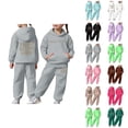 thumbnail image 1 of Girls Boys Sweatsuit Christian Hoodie and Jogging Sweatpants 2 Piece Matching Sweatsuit Kids Activewear Sets, 1 of 7