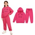 thumbnail image 1 of Girls Boys Sweatsuit Set 2 Piece Long Sleeve Graphic Hoodies Pullover and Jogger Pants Fall Clothes Clothes for Girls 6-7 Years, 1 of 6