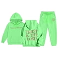 thumbnail image 1 of Girls Boys Sweatsuit Set,2PC Long Sleeve Letter Printed Hoodie Leggings Pants Fall Clothes Clothes for Boys 12-13 Years, 1 of 6