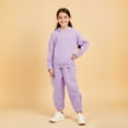 thumbnail image 1 of Girls Boys Sweatsuit Set 2PC Long Sleeve Purple Hooded Sweatshirt Sweatpants Winter Clothes Boys Outfits Size 2-3 Years Boys Girls Fashion, 1 of 4