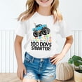 thumbnail image 1 of Girls Boys T Shirts 100 Days Of School Shirt Graphic T-Shirts Crewneck Tops Short Sleeve Funny T Shirt for Back To School, 1 of 3