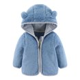 thumbnail image 1 of Girls Boys Toddler Fleece Hooded Jacket Coat Winter Warm Coat Jackets For Baby Girls Boys Sweatshirt Outwear Clothes Zipper Up, 1 of 11