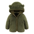 thumbnail image 1 of Girls Boys Toddler Fleece Hooded Jacket Coat Winter Warm Coat Jackets For Baby Girls Boys Sweatshirt Outwear Clothes Zipper Up, 1 of 11