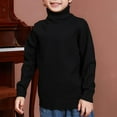 thumbnail image 1 of Girls Boys Warm Long Sleeve Tops 2026 Fashion Long Sleeve Kids Tops (Spring Tops) Ndbuld Black 100/39in(3-14Y), 1 of 3