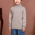 thumbnail image 1 of Girls Boys Warm Long Sleeve Tops 2025 Fashion Long Sleeve Kids Tops (Spring Tops) Ndbuld Early Access Deals Khaki 90cm/35in(3-14Y), 1 of 3