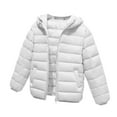 thumbnail image 1 of Girls Boys Winter Coat Hooded Puffer Jacket Packable Lightweight Down Coats Warm Waterproof Snow Jackets with Pockets, 1 of 5