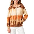 thumbnail image 1 of Girls Boys Zip Up Hoodies Sweatshirt Casual Full Zip Up Printed Long Sleeve Warm Uniform Jacket Fall Winter Fashion Coat with Pockets Orange 9-10 Years, 1 of 6