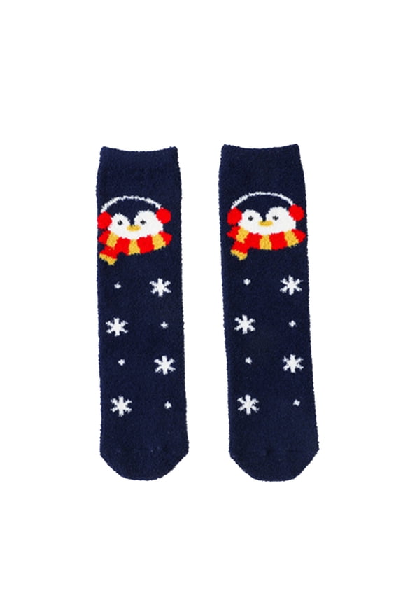 Girls Boys indoor Socks Christmas Warm Sleep Toddler Holiday Socks Long Socks Knee Socks Toddlers Long Socks Girls Slipper Stocking Soft Shoes Socks One Size