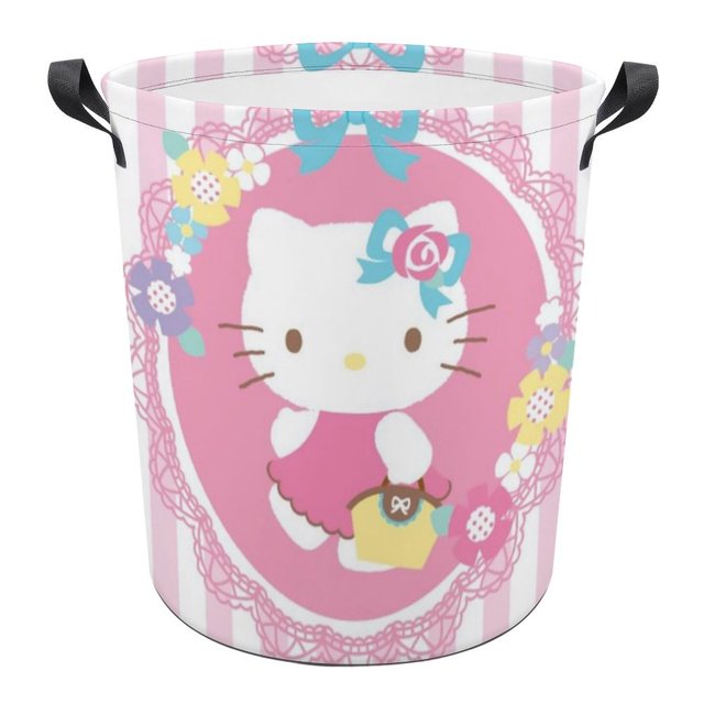 Girls BoysHello Kitty Laundry Basket, Cartoon Animals Laundry Hamper