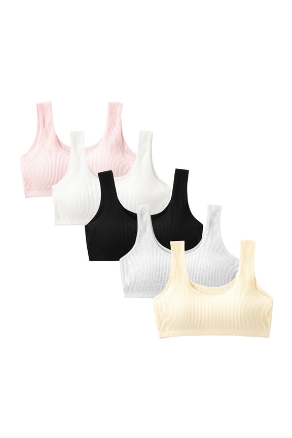 Girls Bra 10-15 Teen Student for Teens & Big Girls Sports Bralette Teen Sports Bra Wire Free Push Up with Adjustable Straps