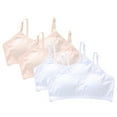 thumbnail image 1 of Girls Bra Comfort Flex Fit Seamless for Girl Teens with Adjustable Straps, Pull-on Design Sports Bras Training Bras for 9-16T, 1/3/4 Pack, 1 of 9