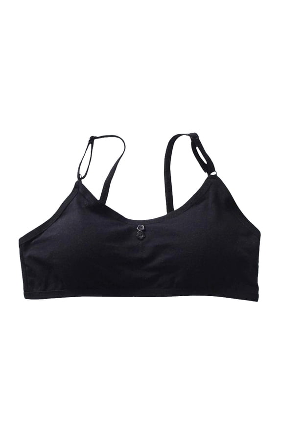 Girls Bra Comfort Flex Fit Seamless for Girl Teens with Adjustable Straps, Pull-on Design Sports Training Bra, Pack of 1