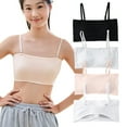 thumbnail image 1 of Teen Girls' Everyday Bra Fit for 10-15 Years for Teens & Big Girls Sports Cami Bra Elastic Shoulder Straps Adjustable Straps Fixed Pads, 1 of 4