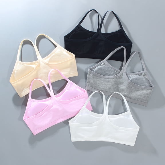 Girls Bra Fit for 12-16 Years for Teens & Big Girls Wire Free Push Up Sports Bralette Cami Bra with Adjustable Straps