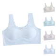 thumbnail image 1 of Girls' Bra Without Underwire X Back Bustier With Removable Padded And Wide Straps Underwear Seamless Bralette Top For 8 18 Years Children To, 1 of 3