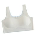 thumbnail image 1 of Girls' Bra without UnderwireBustier with Removable Padded and Wide Straps Underwear Seamless Bralette Top for 8 18 Years Children To Teens,Beige,M, 1 of 6
