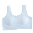 thumbnail image 1 of Girls' Bra without UnderwireBustier with Removable Padded and Wide Straps Underwear Seamless Bralette Top for 8 18 Years Children To Teens,White,M, 1 of 3