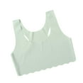 thumbnail image 1 of Girls Bras 10-12 Years Old Sport Training Bra Seamless Racerback Soft and Comfortable Underwear Camisole Wireless Cotton Crop Tops Bralettes Light Green 10-14 Years, 1 of 6