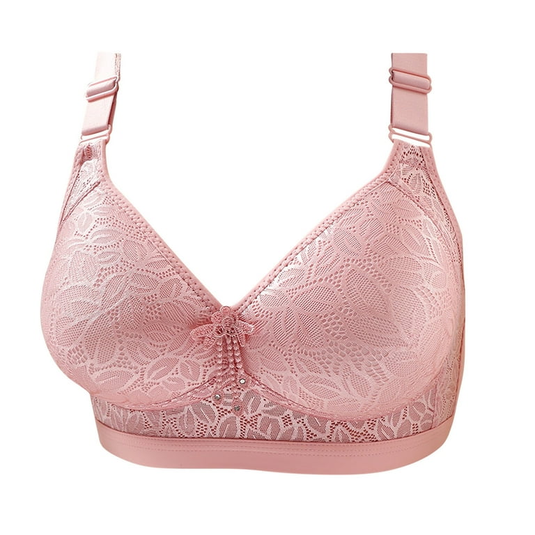 Girls Bras 12-14 Years Old, Women's Embroidered Glossy Comfortable